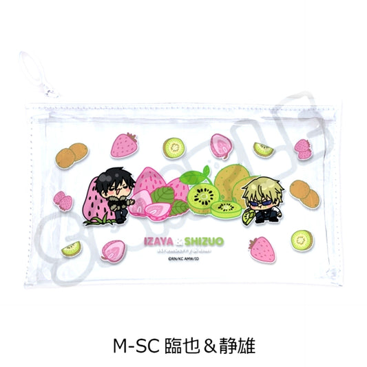TV Anime Durarara!!x2 Vol.2 Flat Clear Pouch M-SC (Izaya & Shizuo) [NEW]