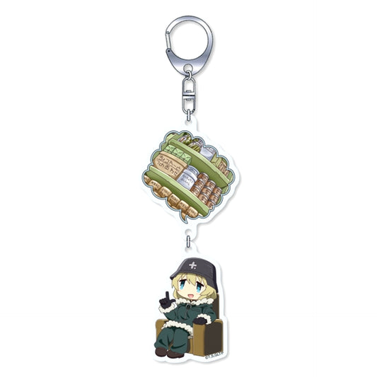 Girls' Last Tour Girls' Last Tour Yurayura Acrylic Keychain Food Shelf Yuuri [NEW]