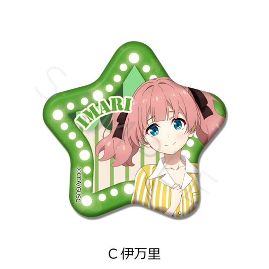 Grow Up Show: Sunflower Circus Star-Shaped Can Badge C (Imari) [NEW]