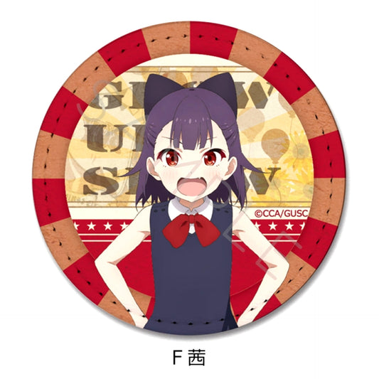 Grow Up Show: Sunflower Circus Leather Badge F (Akane) [NEW]