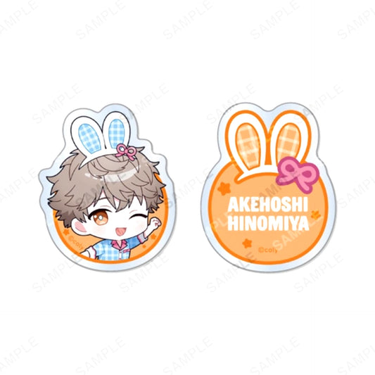Break My Case Acrylic Badge Set HOP'N Diner Akari Hinomiya [NEW]