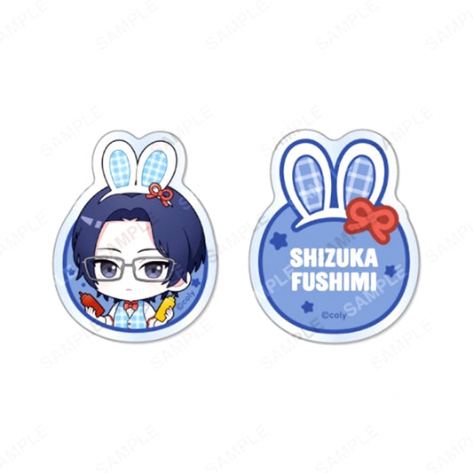 Break My Case Acrylic Badge Set HOP'N Diner Shizuka Setsumi [NEW]