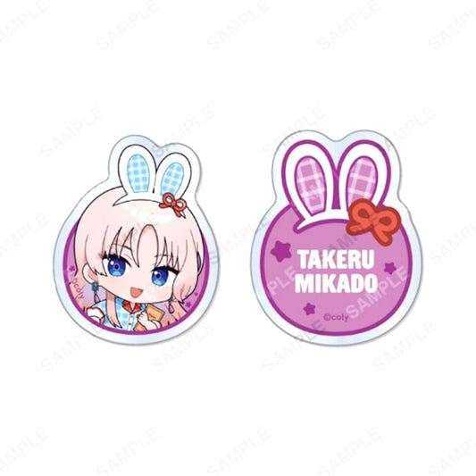 Break My Case Acrylic Badge Set HOP'N Diner Takeru Mikado [NEW]