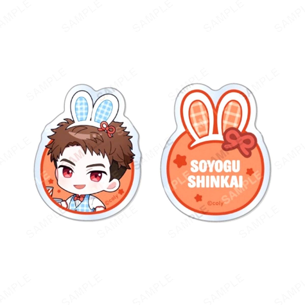 Break My Case Acrylic Badge Set HOP'N Diner Shinkaisen Goods - Badge [NEW]
