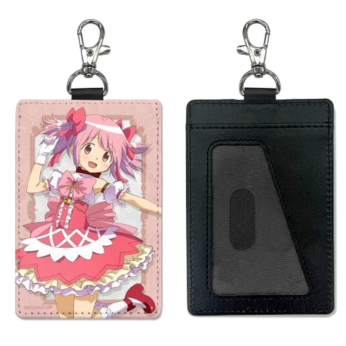 Puella Magi Madoka Magica The Movie Walpurgisnacht: Rising Madoka Kaname Pass Case (with Snap Hook) [NEW]