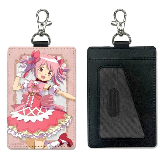 Puella Magi Madoka Magica The Movie Walpurgisnacht: Rising Madoka Kaname Pass Case (with Snap Hook) [NEW]