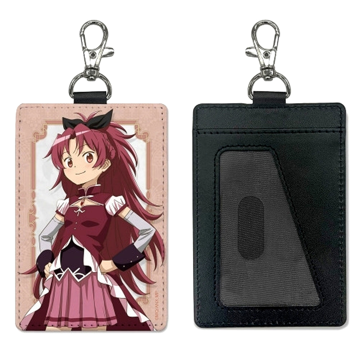 Puella Magi Madoka Magica The Movie -Walpurgisnacht: Rising- Kyoko Sakura Pass Case (with Snap Hook) [NEW]