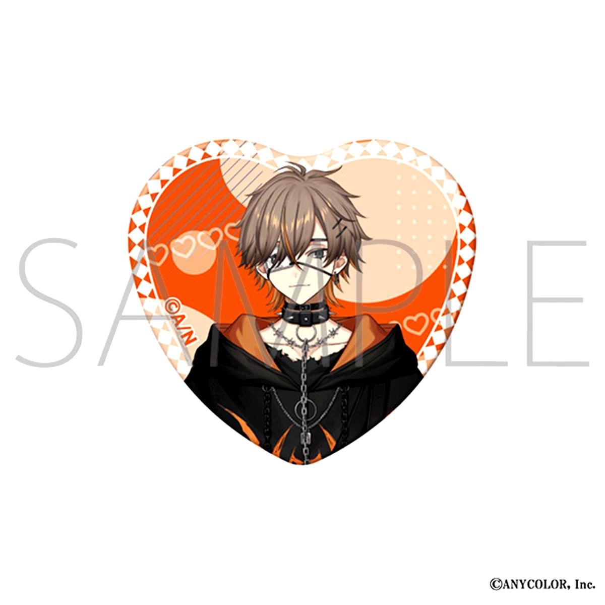 NIJISANJI EN Heart Button /Alban Knox Goods - Badge [NEW]