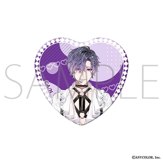 NIJISANJI EN Heart Button /Uki Violeta Goods - Badge [NEW]