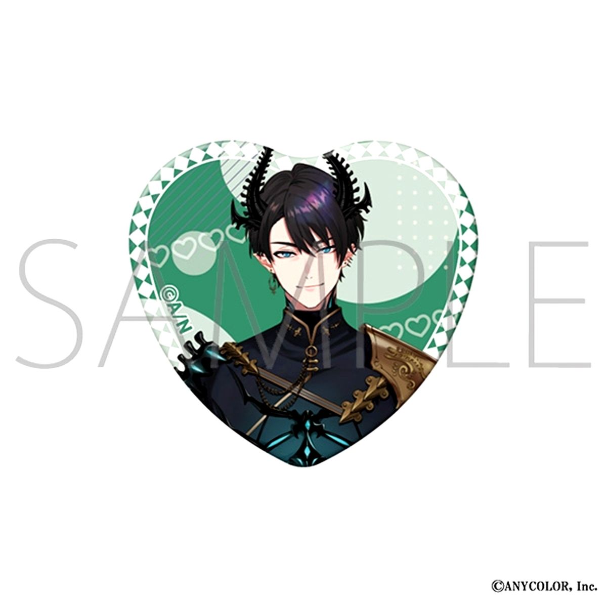NIJISANJI EN Heart Button /Ren Zotto Goods - Badge [NEW]