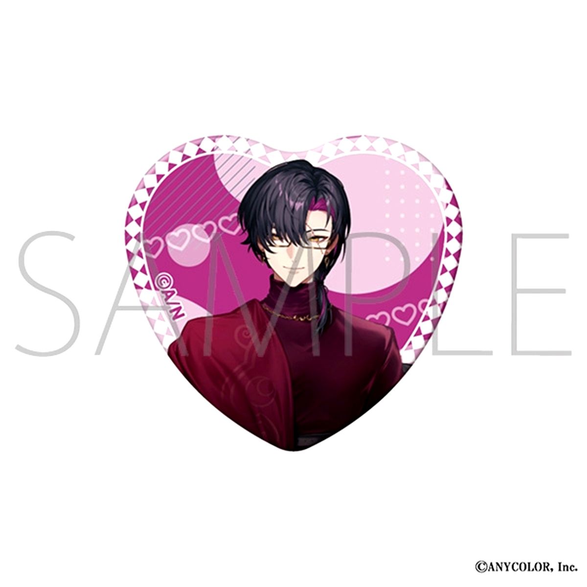 NIJISANJI EN Heart Button /Vezalius Bandage Goods - Badge [NEW]