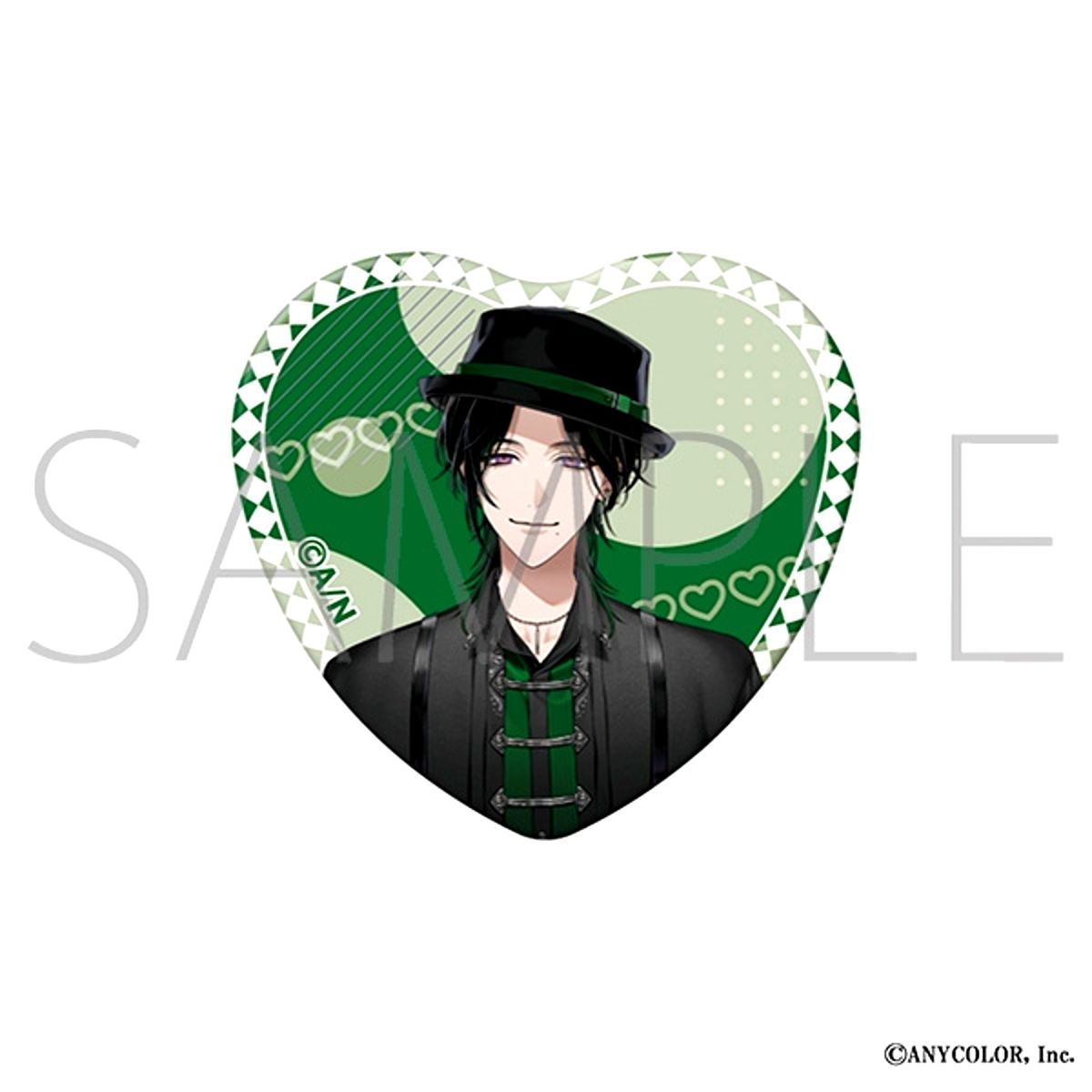 NIJISANJI EN Heart Button /Zeal Ginjoka Goods - Badge [NEW]