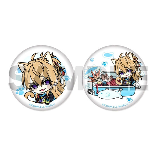 Touken Ranbu ONLINE Touneko Danshi Button Set 002: Koryuu Kagemitsu Tiger Bell ver. Goods - Badge [NEW]