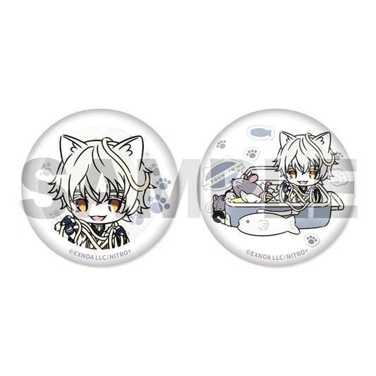 Touken Ranbu ONLINE Touneko Danshi Button Set 005: Tsurumaru Kuninaga Tiger Bell ver. Goods - Badge [NEW]