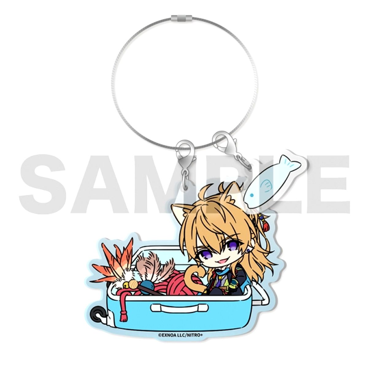 Touken Ranbu ONLINE Touneko Danshi Keychain 002: Koryuu Kagemitsu Tiger Bell ver. Goods - Keychain [NEW]