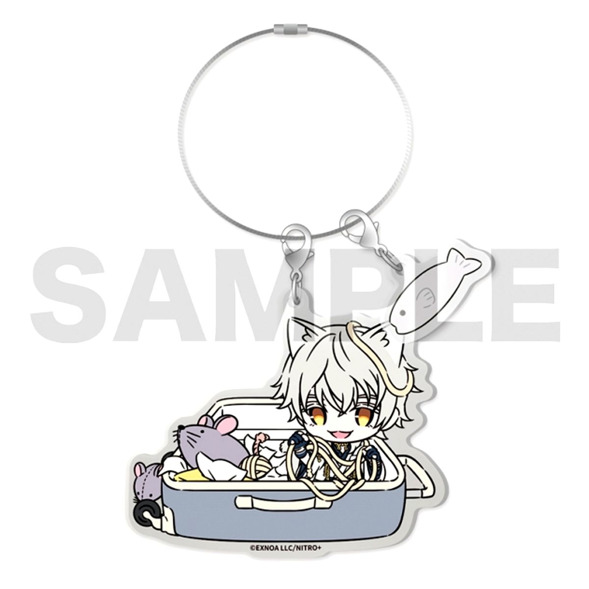 Touken Ranbu ONLINE Touneko Danshi Keychain 005: Tsurumaru Kuninaga Tiger Bell ver. Goods - Keychain [NEW]