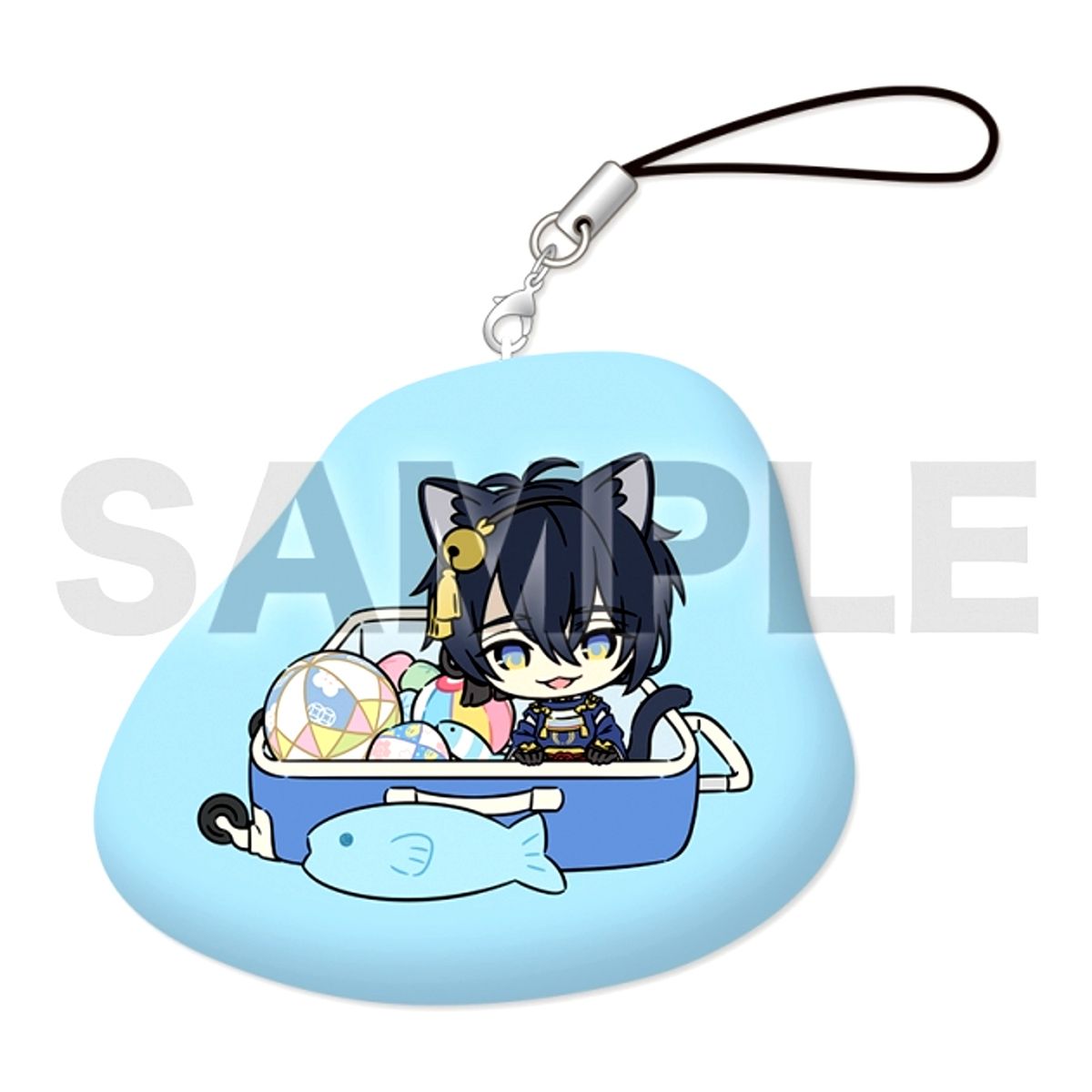 Touken Ranbu ONLINE Touneko Danshi Cushion Strap 001: Mikazuki Munechika Tiger Bell ver. Goods - Strap [NEW]