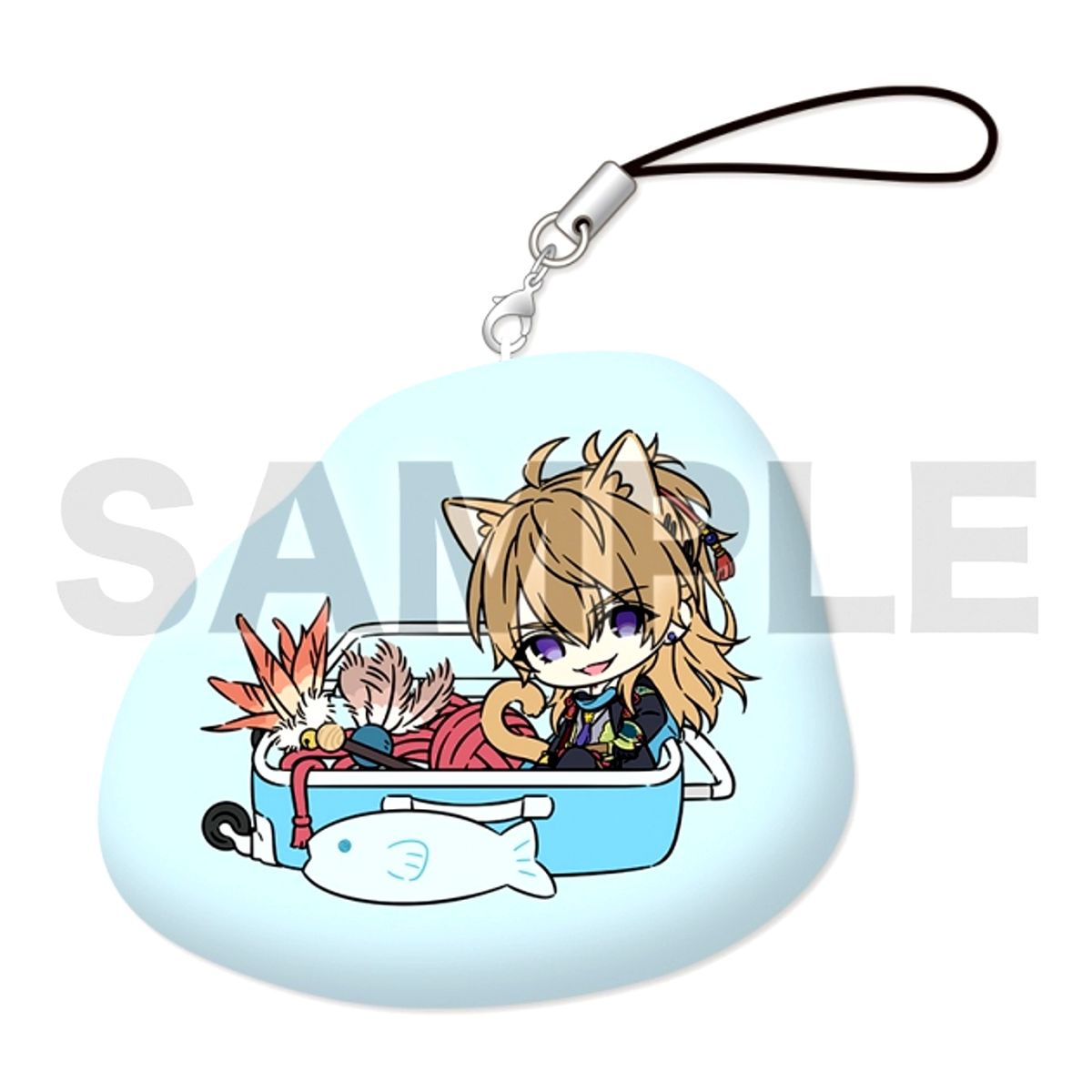 Touken Ranbu ONLINE Touneko Danshi Cushion Strap 002: Koryuu Kagemitsu Tiger Bell ver. Goods - Strap [NEW]