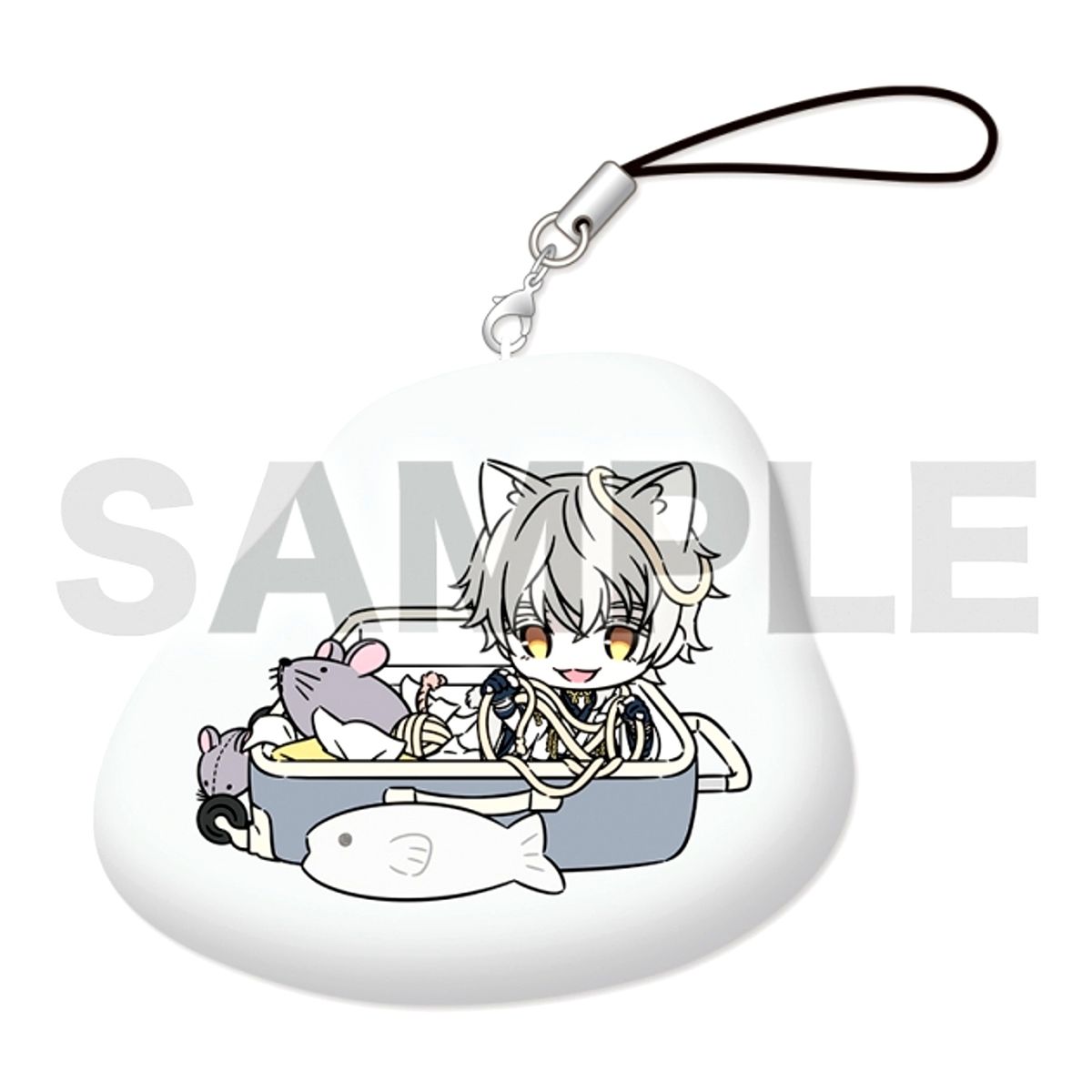 Touken Ranbu ONLINE Touneko Danshi Cushion Strap 005: Tsurumaru Kuninaga Tiger Bell ver. Goods - Strap [NEW]