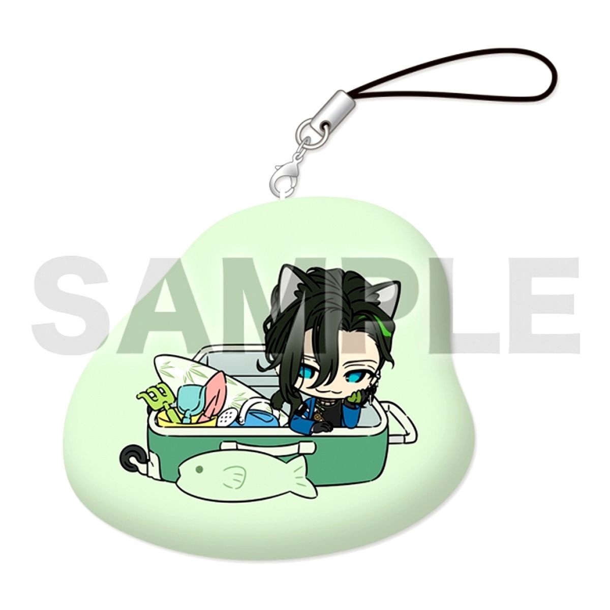 Touken Ranbu ONLINE Touneko Danshi Cushion Strap 006: Sasanuki Tiger Bell ver. Goods - Strap [NEW]