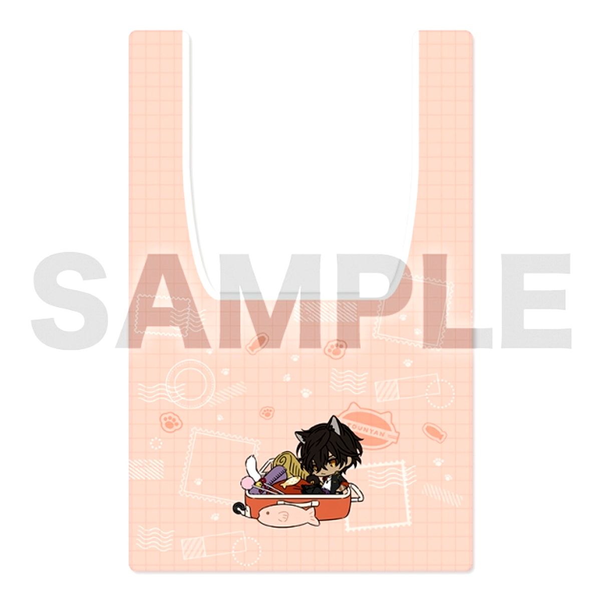 Touken Ranbu ONLINE Touneko Danshi Eco Bag 004: Okurikara Hiromitsu Tiger Bell ver. Goods - Bag [NEW]
