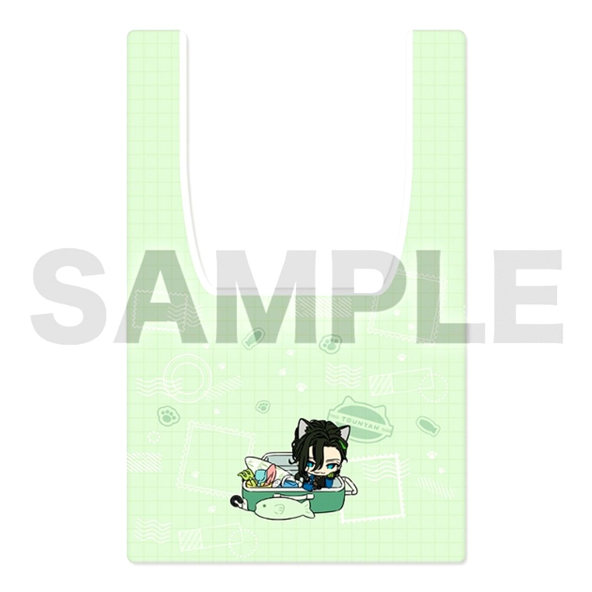 Touken Ranbu ONLINE Touneko Danshi Eco Bag 006: Sasanuki Tiger Bell ver. Goods - Bag [NEW]