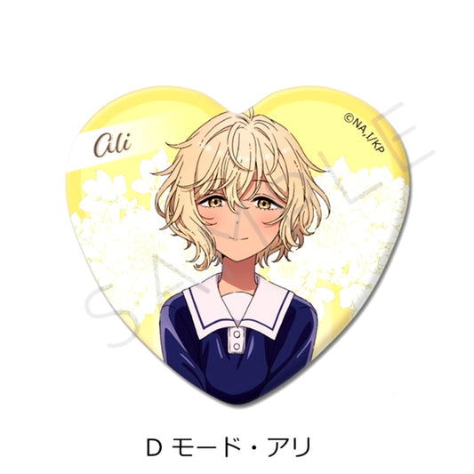 TV Anime I Want to Love You Till Your Dying Day Heart-Shaped Can Badge D (Ali Maud) [NEW]