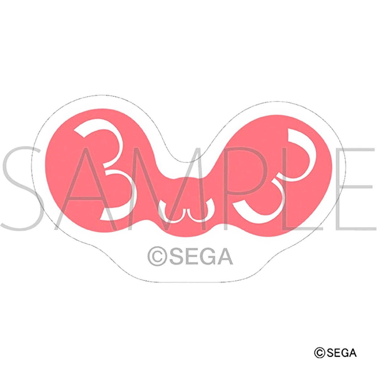 Puyo Puyo Embroidered Patch Sticker / Red Puyo [NEW]
