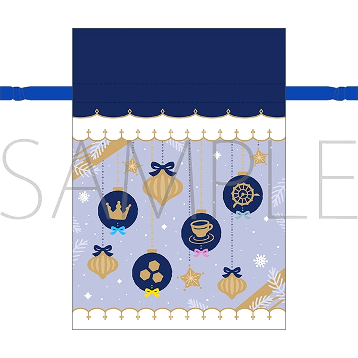 THE IDOLM@STER SideM Gift Bag Style Ribbon Drawstring Pouch / Blue M Fes 2026 [NEW]