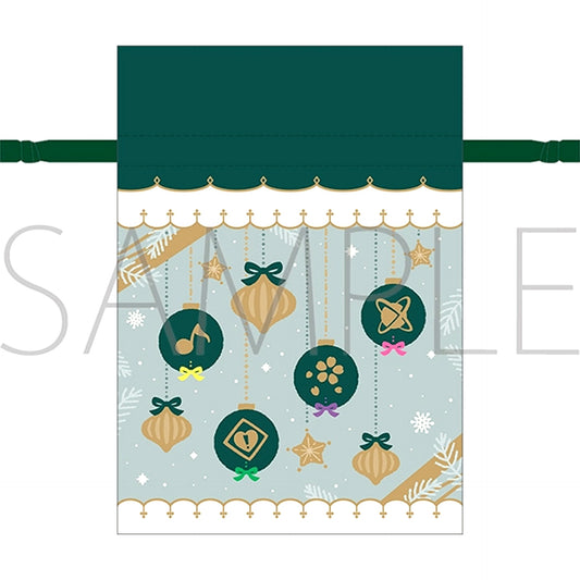 THE IDOLM@STER SideM Gift Bag Style Ribbon Drawstring Pouch / Green M Fes 2026 [NEW]