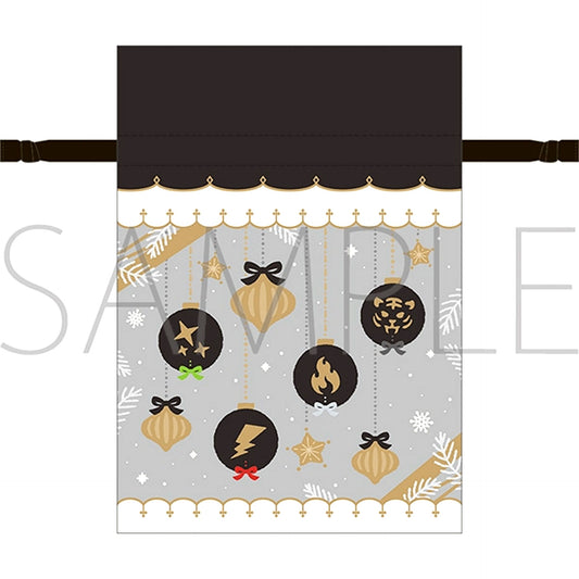 THE IDOLM@STER SideM Gift Bag Style Ribbon Drawstring Pouch / Black M Fes 2026 [NEW]