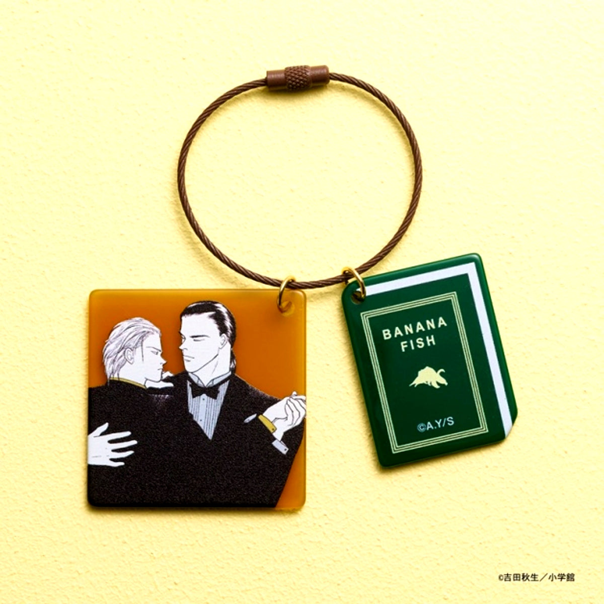 Banana Fish Double Acrylic Key Ring 1. Ash and Blanca [NEW]