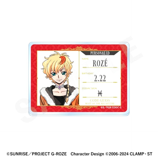 Code Geass: Roze of the Recapture Name Badge (Roze) [NEW]