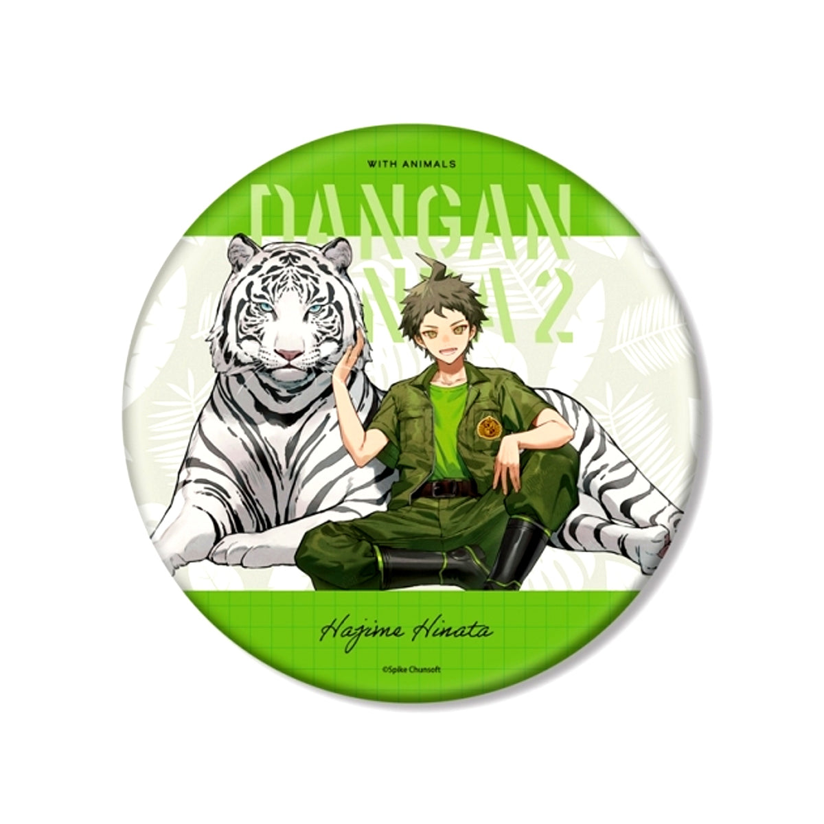 Danganronpa Series Illustration by Tsubata Nozaki Hajime Hinata Zookeeper ver. BIG Can Badge [NEW]