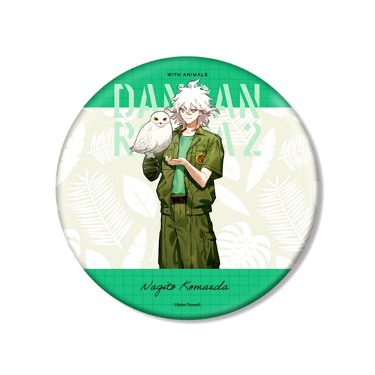 Danganronpa Series Illustration by Tsubata Nozaki Nagito Komaeda Zookeeper ver. BIG Can Badge [NEW]