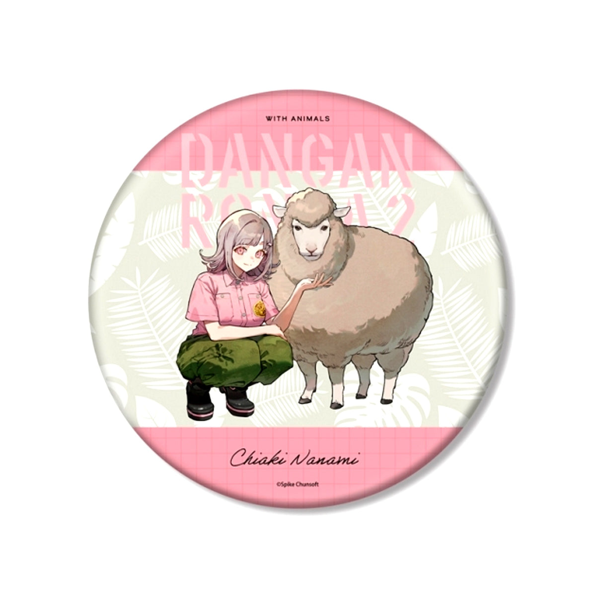 Danganronpa Series Tsubata Nozaki Illustration Chiaki Nanami Zookeeper ver. BIG Can Badge [NEW]