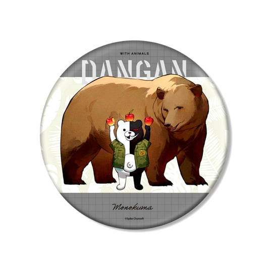 Danganronpa Series Illustrated by Tsubata Nozaki Monokuma Zookeeper ver. BIG Can Badge [NEW]