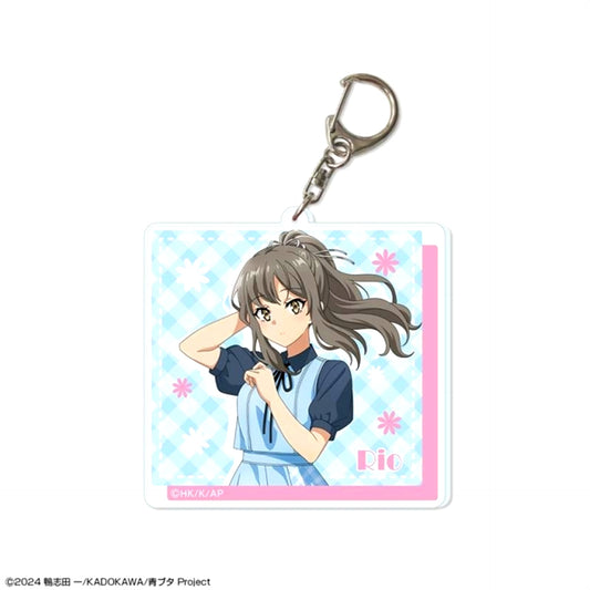 Rascal Does Not Dream Series Big Acrylic Keychain Design 03 (Rio Futaba / Summer Check ver.) Goods - Keychain Newly Drawn Resale [NEW]