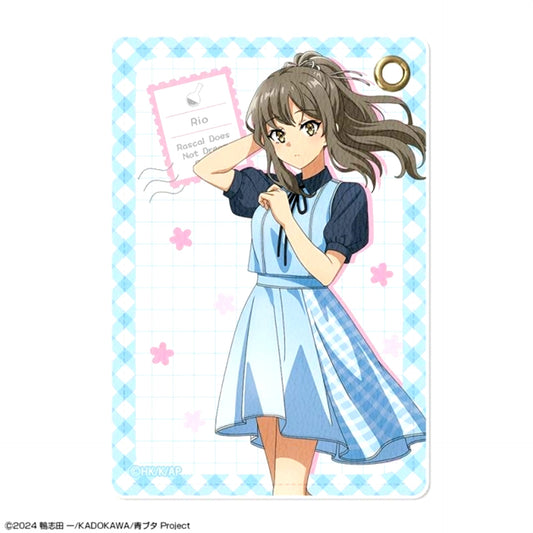 Rascal Does Not Dream Series Razor Pass case Design 03 (Rio Futaba / Summer Check ver.) Goods - Pass case Newly Drawn Resale [NEW]