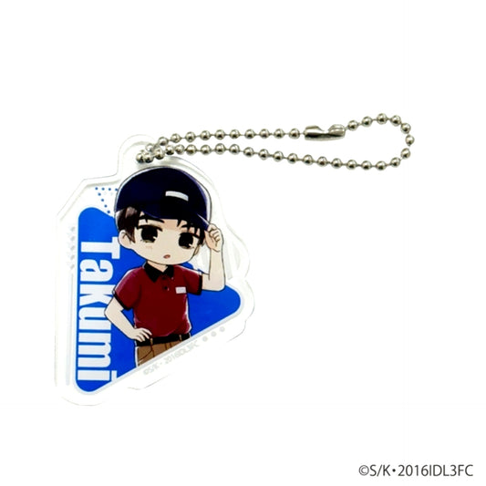 New Initial D the Movie Legend 3 -Dream- Sketchu! Acrylic Keychain Takumi Fujiwara Part-Time Job Uniform (Reissue) [NEW]