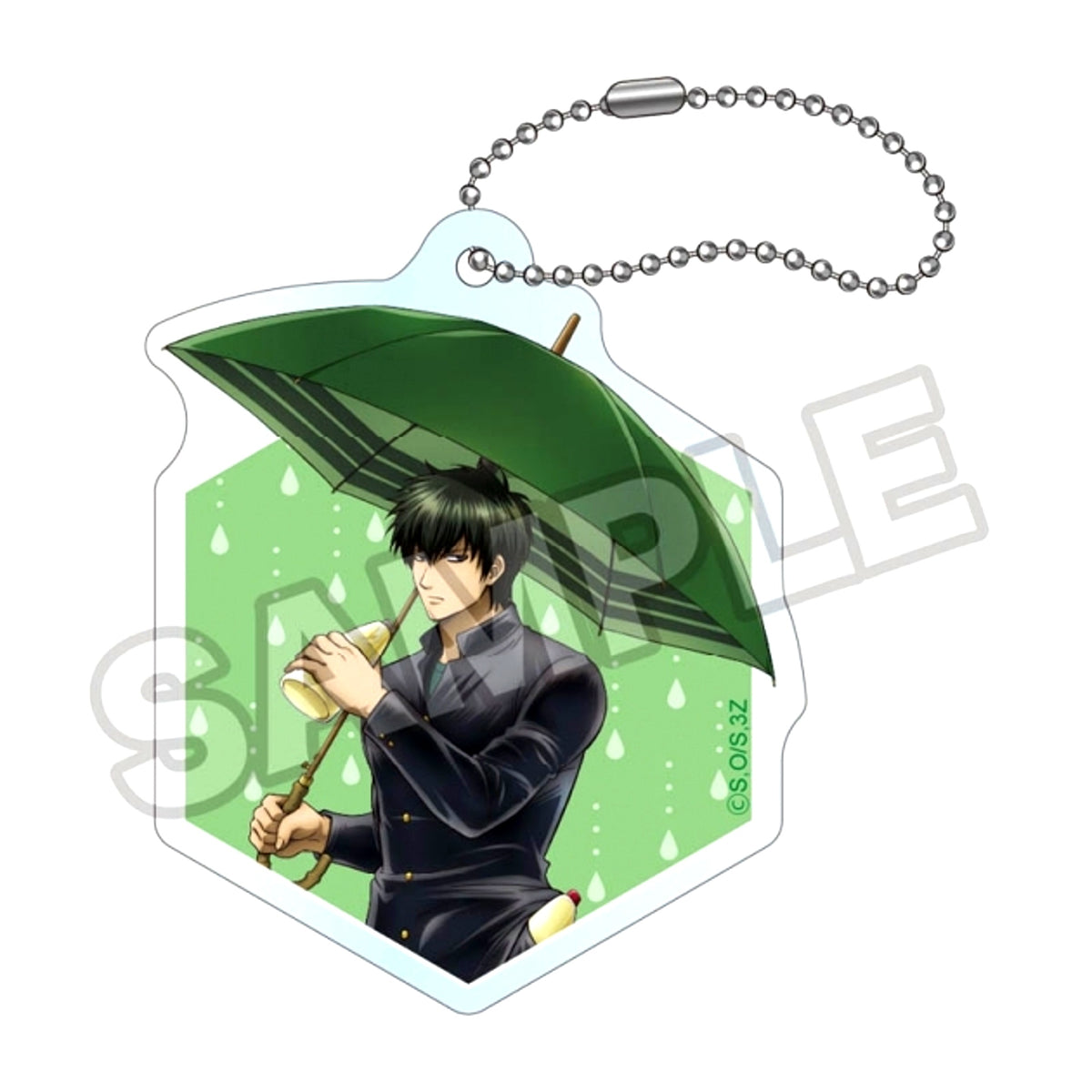 Grade 3Z Ginpachi-Sensei Rainy Season Acrylic Keychain Toshiro Hijikata (Reissue) [NEW]