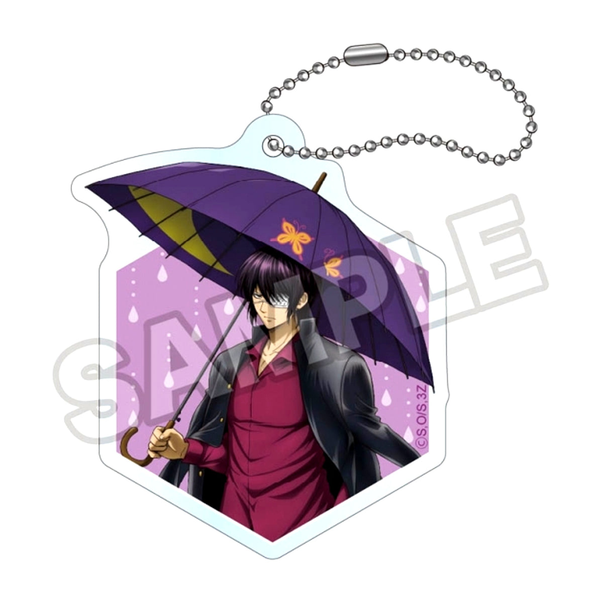 Grade 3Z Ginpachi-Sensei Rainy Season Acrylic Keychain Shinsuke Takasugi (Reissue) [NEW]