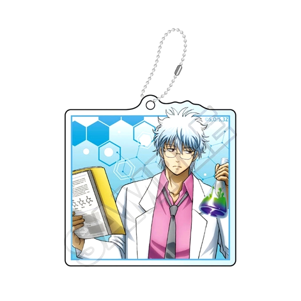 Grade 3Z Ginpachi-Sensei Science Class Acrylic Keychain Ginpachi Sakata (Reissue) [NEW]