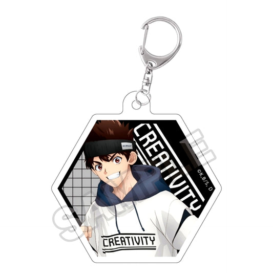 Dr.STONE Monotone Street Die Cut Acrylic Keychain Chromium Goods - Keychain Resale [NEW]