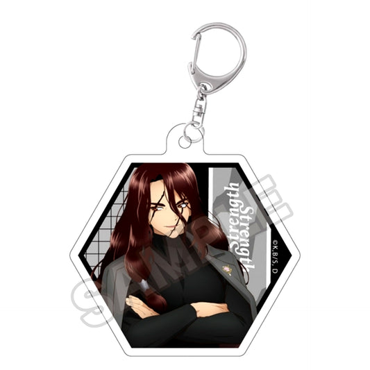 Dr.STONE Monotone Street Die Cut Acrylic Keychain Tsukasa Shishio Goods - Keychain Resale [NEW]