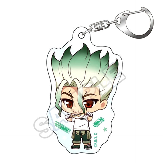 Dr.STONE Chibittsu! Barbecue Acrylic Keychain Senku Ishigami Goods - Keychain Resale [NEW]