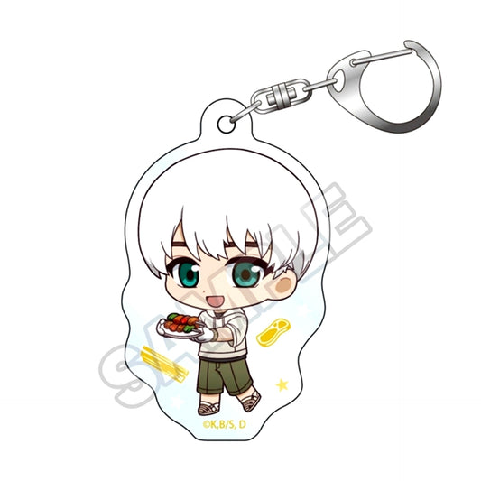 Dr.STONE Chibittsu! Barbecue Acrylic Keychain Ukyo Saionji Goods - Keychain Resale [NEW]