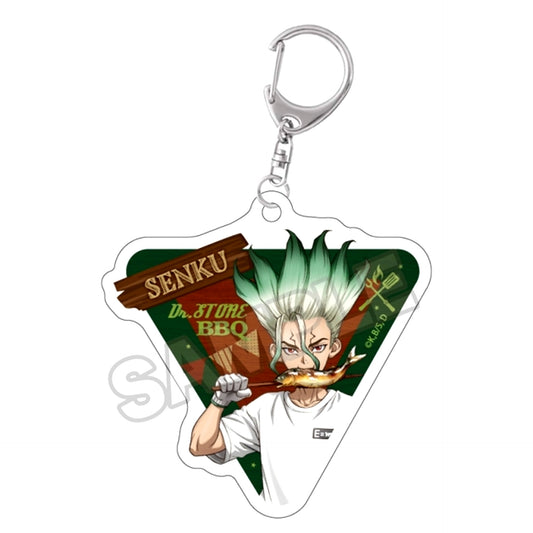 Dr.STONE Barbecue Acrylic Keychain Senku Ishigami Goods - Keychain Resale [NEW]