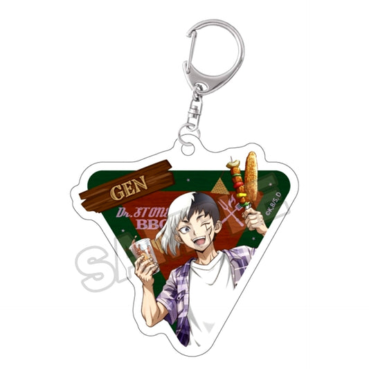 Dr.STONE Barbecue Acrylic Keychain Gen Asagiri Goods - Keychain Resale [NEW]