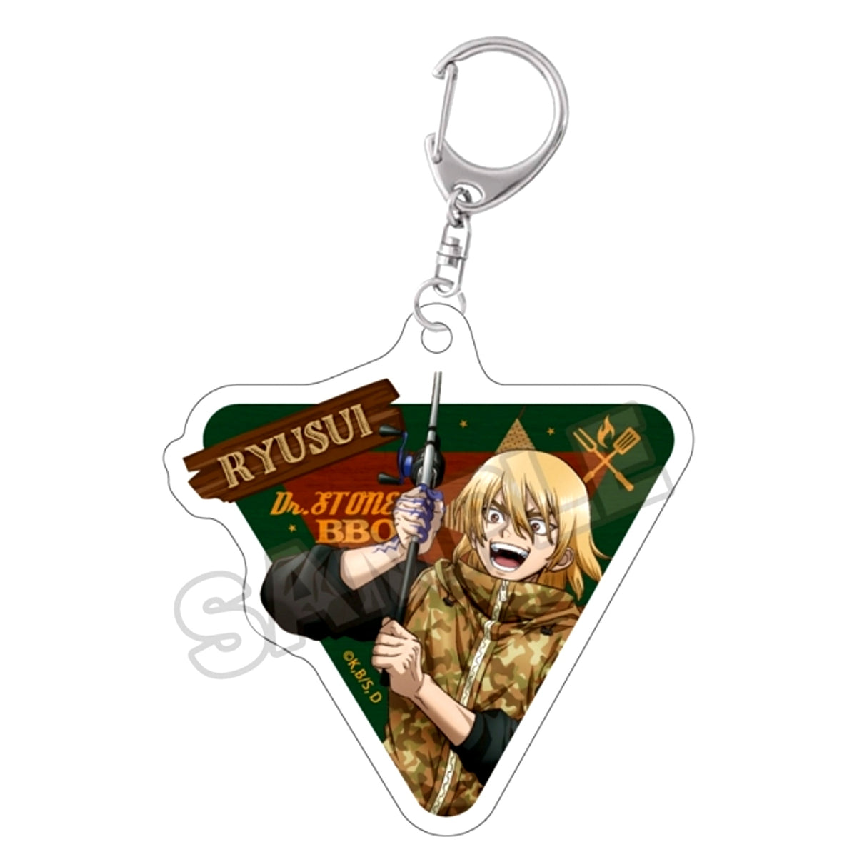 Dr.STONE Barbecue Acrylic Keychain Ryusui Nanami Goods - Keychain Resale [NEW]